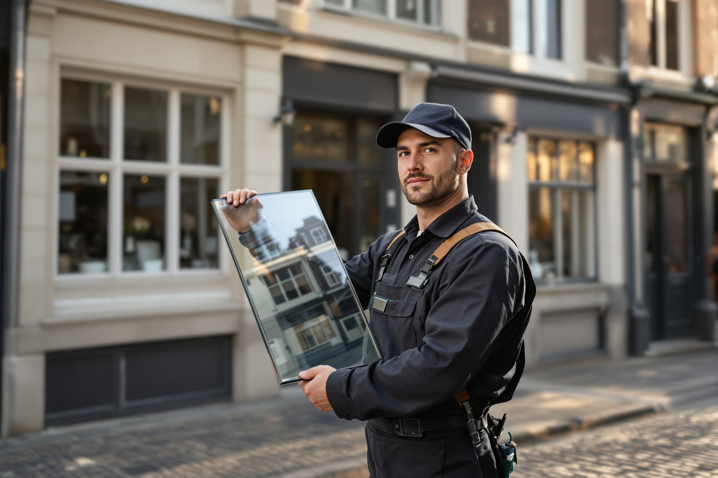 Vitrier à Bruxelles-Ville installant un vitrage dans le centre